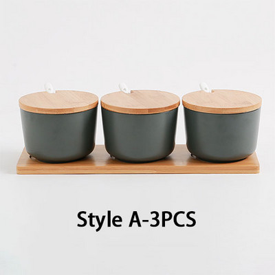 Kuhinjski keramički stalak za začine Solanka i paparnica Staklenke za začine s poklopcem Držač kutije za boce Alati za kuhanje