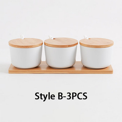 Kuhinjski keramički stalak za začine Solanka i paparnica Staklenke za začine s poklopcem Držač kutije za boce Alati za kuhanje