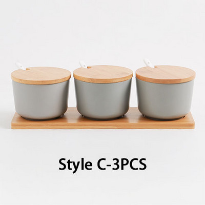 Kuhinjski keramički stalak za začine Solanka i paparnica Staklenke za začine s poklopcem Držač kutije za boce Alati za kuhanje