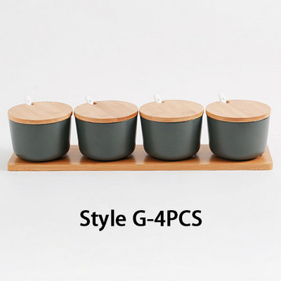 Kuhinjski keramički stalak za začine Solanka i paparnica Staklenke za začine s poklopcem Držač kutije za boce Alati za kuhanje