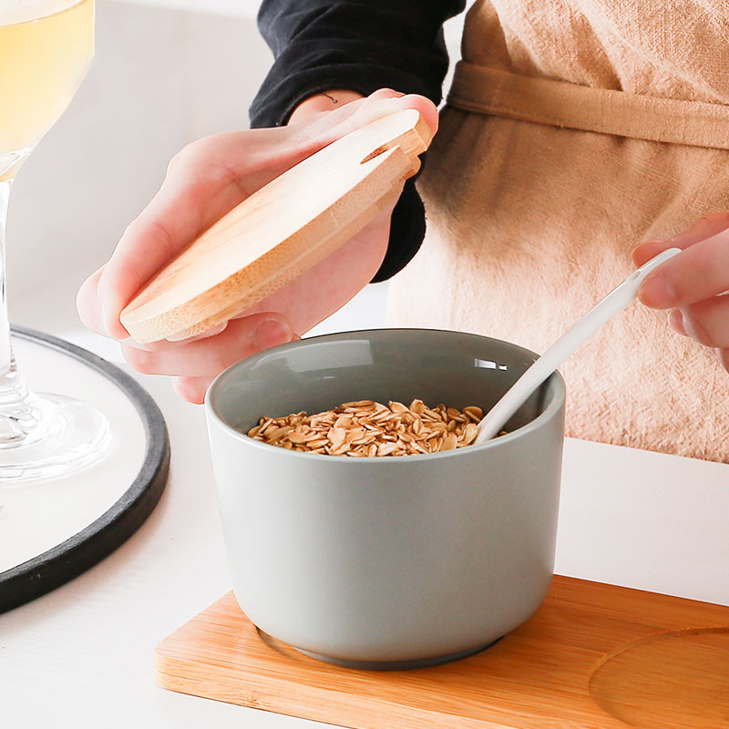 Raft din ceramică pentru condimente de bucătărie Saliera și piperul Borcane pentru condimente cu capac Suport pentru cutie pentru sticle Unelte de gătit