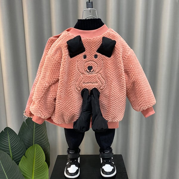 Palton de toamna-primavara pentru baieti cu efect 3D