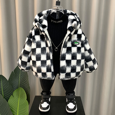 Vaikiška striukė su gobtuvu berniukui