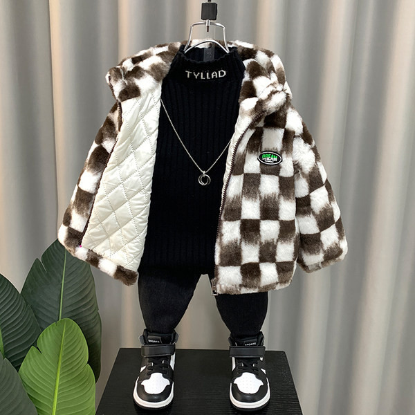 Vaikiška striukė su gobtuvu berniukui