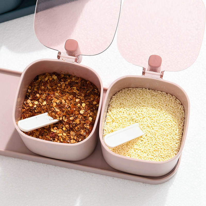 Cutie de condimente Piper Condimente Shaker Sare Organizator Condimente Bucătărie Piliță Condiment Sticle Borcane Recipient cu linguri