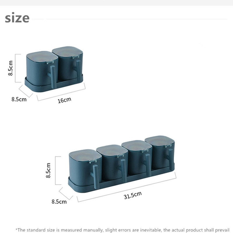 Cutie de condimente Piper Condimente Shaker Sare Organizator Condimente Bucătărie Piliță Condiment Sticle Borcane Recipient cu linguri