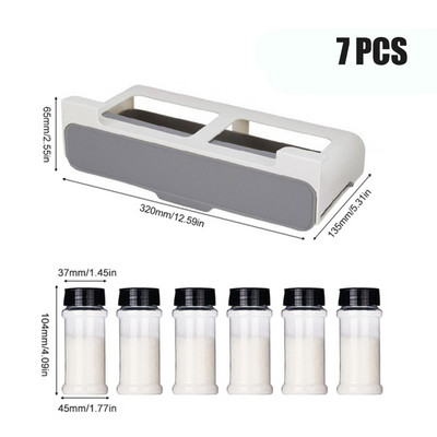 Virtuvės lipni prieskonių laikymo lentynėlė Prieskonių butelių laikymo lentyna po stalčiumi Paslėpta virtuvės reikmenų saugykla