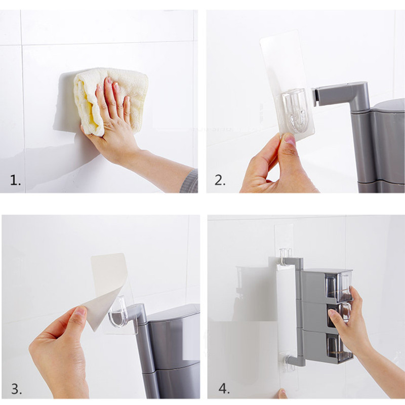 1 db Forgó fűszeres tároló dobozok Fűszerüveg Fűszerdoboz Fűszertároló Falra akasztható konyhai rendszerező Konyhai kiegészítők