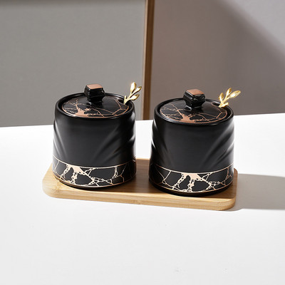 Kūrybinės moliūgo formos stiklinis prieskonių indelis Cukraus druskos indelis virtuvės reikmenys Prieskonių dėžutė Pipirų Pipirų dėžutė Kavos pupelių Užkandžių laikymas