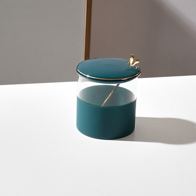 Kūrybinės moliūgo formos stiklinis prieskonių indelis Cukraus druskos indelis virtuvės reikmenys Prieskonių dėžutė Pipirų Pipirų dėžutė Kavos pupelių Užkandžių laikymas