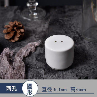 Fehér kerámia fűszer tartály Aranyos só-bors shakerek kannás konyhai fűszeres tégely kis fűszerszervező Cosas De Cocina