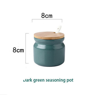 Suport din ceramică pentru condimente Oțet de sare Piper Oțet Sticlă de ulei Zahăr Chili Cutie pentru condimente Condimente Set borcan de depozitare Bucătărie de uz casnic