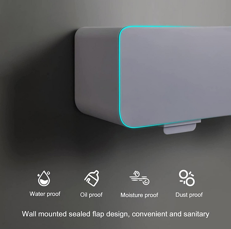 LMETJMA öntapadó falra szerelhető fűszeres doboz fedővel és kanállal Konyhai Só Bors Fűszerüvegek Állványos tároló állvány KC0440