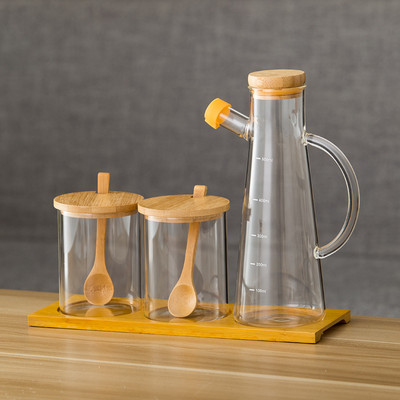 Fűszertartó üvegedények és fedők Háztartási üvegedények Sókorong Nordic Kombinált Konyhai Fűszeres Mártás Palack Otthoni tárolás