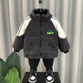 Vaikiška pūkinė striukė berniukui su logotipu