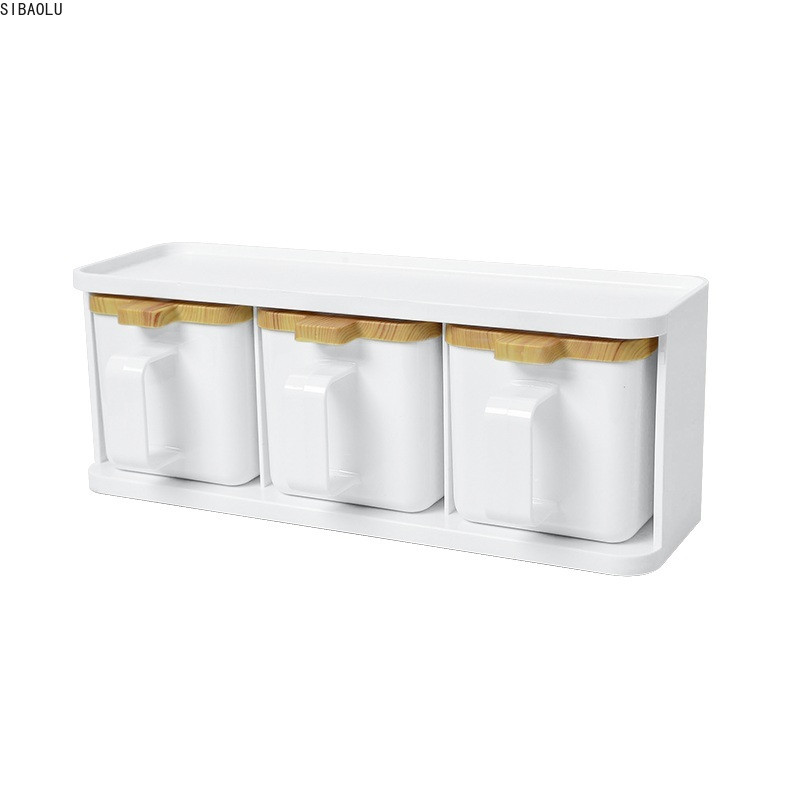 Fűszerüveg fűszeres doboz műanyag só bors konyha köménypor tároló üveg átlátszó állvány fűszerkészlet eszközök