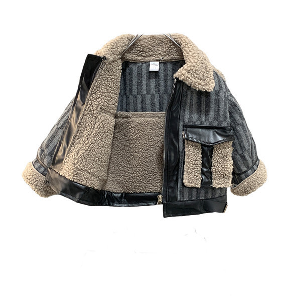 Laisvalaikio žieminė striukė berniukui su kišenėmis ir užtrauktuku