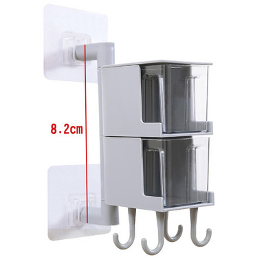 Cutii de condimente de bucătărie cu 2/3/4 straturi Cutie de depozitare rotativă pentru condimente pentru agățat pe perete Cutie pentru condimente fără perforare Especieros Para