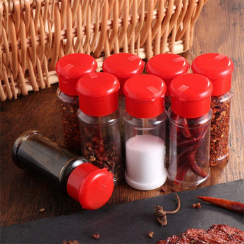 20 τεμ./Σετ 100 ml Spice Salt Pepper Shakers Black Seasoning Jar Enpty Can Pepper Bottle Barbecue Condiment Kitchen Gadget Tool