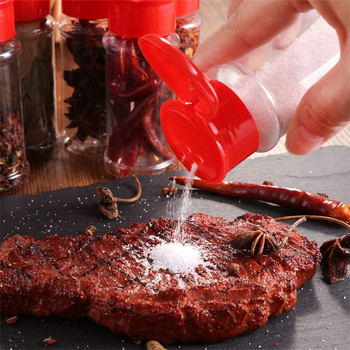 20 τεμ./Σετ 100 ml Spice Salt Pepper Shakers Black Seasoning Jar Enpty Can Pepper Bottle Barbecue Condiment Kitchen Gadget Tool