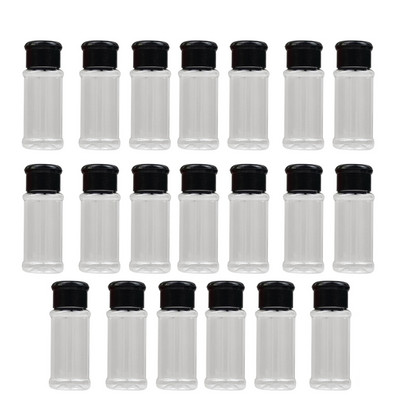 20db/szett 100ml fűszer só bors shakerek fekete fűszerezés Enpty üveg borsos palack grill fűszer konyhai kütyü