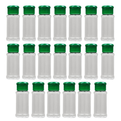 20db/szett 100ml fűszer só bors shakerek fekete fűszerezés Enpty üveg borsos palack grill fűszer konyhai kütyü