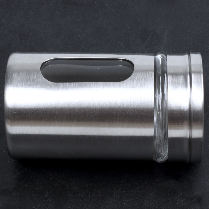 Rozsdamentes acél liszt szitáló csésze sütőcukor só bors gyógynövény shaker tégely fogpiszkáló tároló palack