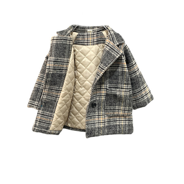 Palton in carouri pentru baieti in doua culori