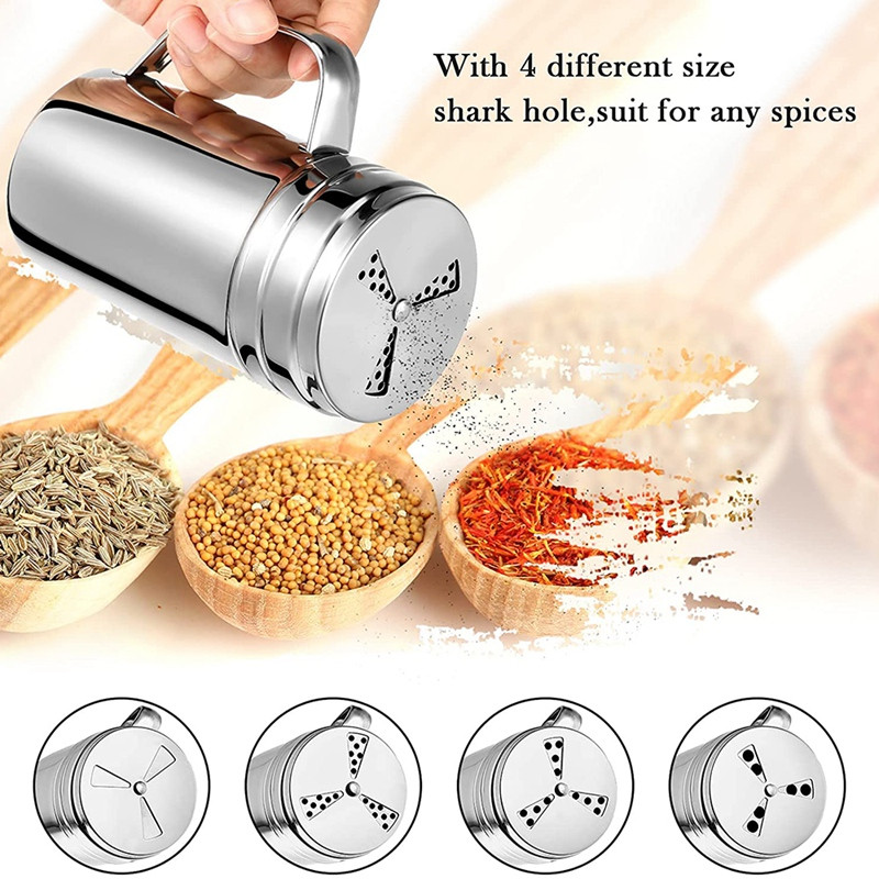 Sticle de condimente cu mâner 3 buc. Agitator de condimente Sticla de condimente multifuncțională cu capac rotativ pentru gătit Gadget-uri pentru grătar