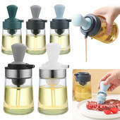 Cantitativ Sticlă de ulei Bucătărie gătit Sticla de condimente Sos de grătar multifuncțional Recipient pentru oțet