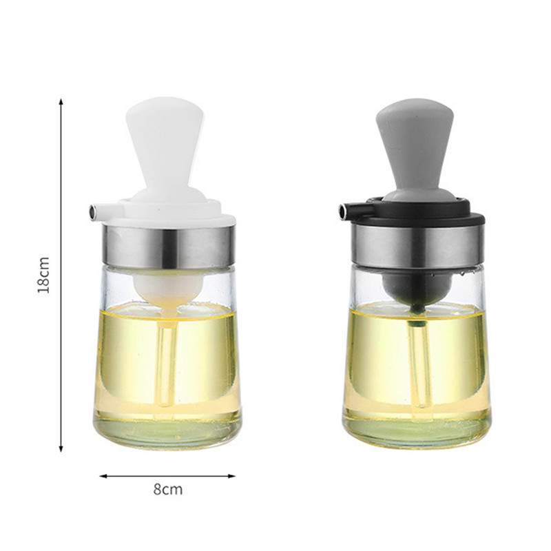 Cantitativ Sticlă de ulei Bucătărie gătit Sticla de condimente Sos de grătar multifuncțional Recipient pentru oțet