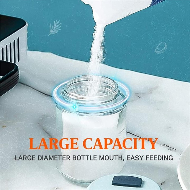 Dozator de sare Dozator de sare din sticlă, tip presă Sare cantitativă Sticla de condimente din sticlă Cutie de condimente Sare