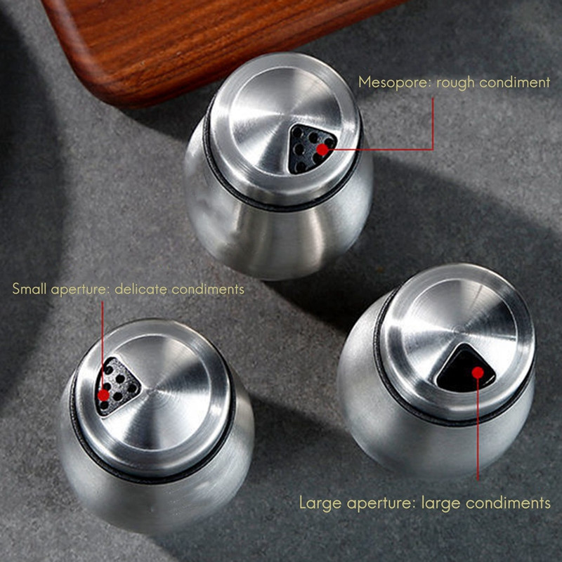 Só-bors fűszerező edénykészlet, rozsdamentes acél sótartó üveg alappal, állítható kiöntőlyukkal