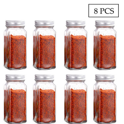 Kompleti staklenih staklenki za začine Poklopac kutije za začine Lonac za začine Boca za začine Stakleni kuhinjski pribor i materijali Kanister za sol