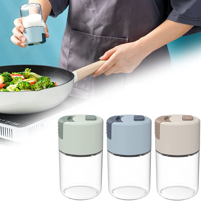 Adagoló Sószóró Üveg Kimért só adagoló, Prés típus Mennyiségi sóüveg Fűszeres üveg Fűszeres Só