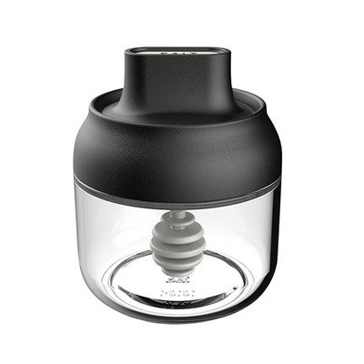 250/280/300ml Átlátszó konyhai kellékek Üveg Fűszerüveg Só Cukor Bors Kanál Műanyag Fűszeres Palack Só Üveg