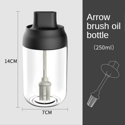 250/280/300ml Átlátszó konyhai kellékek Üveg Fűszerüveg Só Cukor Bors Kanál Műanyag Fűszeres Palack Só Üveg