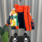 Geaca de copii pentru baieti cu motive colorate