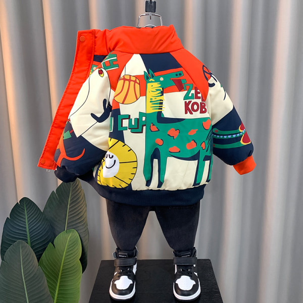 Geaca de copii pentru baieti cu motive colorate