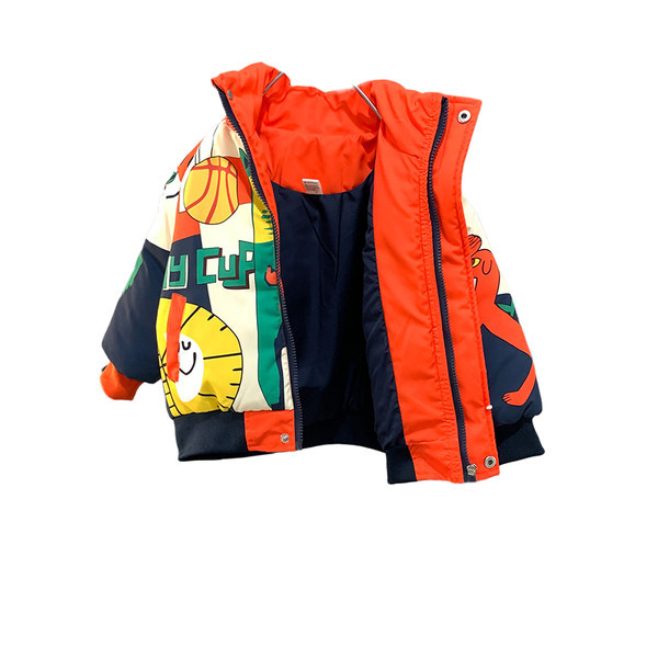Geaca de copii pentru baieti cu motive colorate