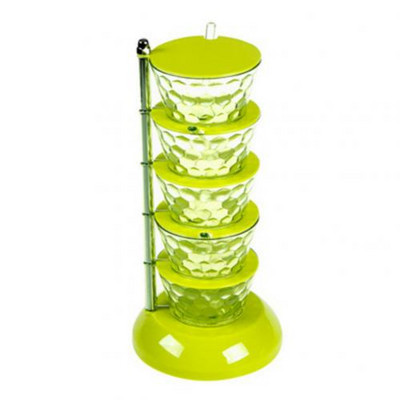 Suport rotativ de bucătărie cu mai multe niveluri, zahăr, sare, piper, condimente, cutie de depozitare pentru condimente, oală pentru condimente, borcan de condimente, accesorii de bucătărie