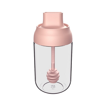 Прозрачна стъклена бутилка за подправки Сол Подправка Херметически затворен буркан с лъжица
