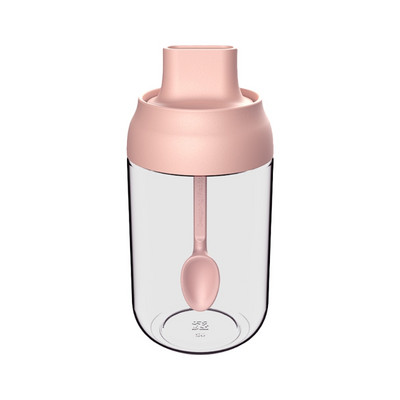 Átlátszó üveg fűszerező üveg só fűszer fűszer légmentesen záródó üveg kanállal