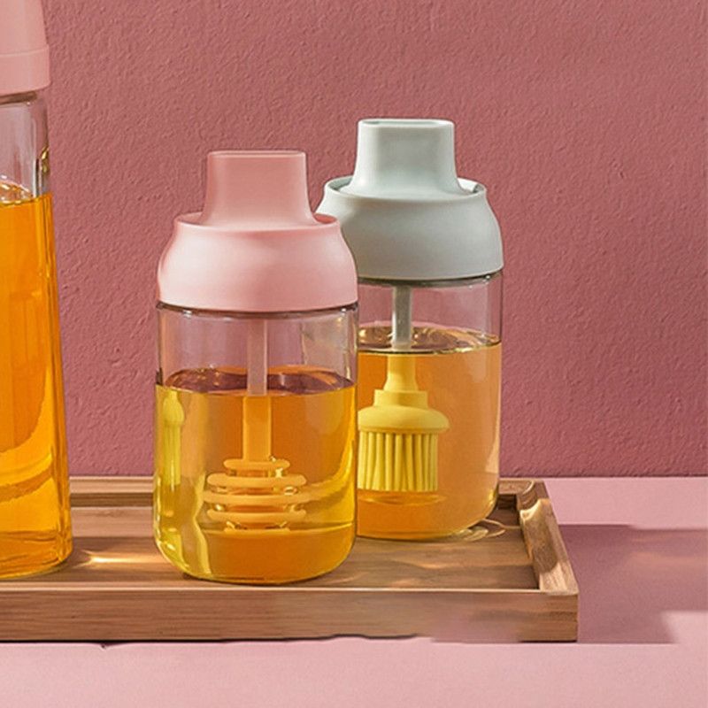 Átlátszó üveg fűszerező üveg só fűszer fűszer légmentesen záródó üveg kanállal