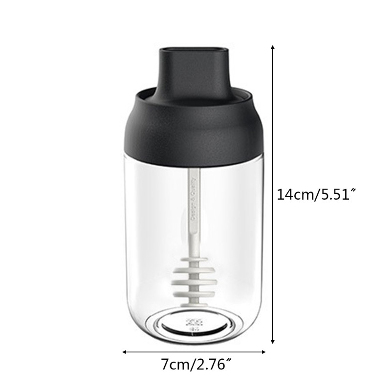 Átlátszó üveg fűszerező üveg só fűszer fűszer légmentesen záródó üveg kanállal