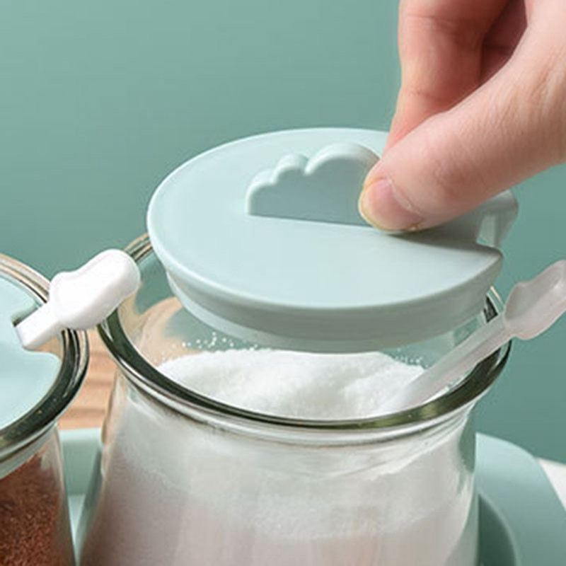 Set Borcane De Mirodenii De Bucătărie Cu Capac Cutie De depozitare De uz casnic Agitator de sare Piper Recipient pentru condimente