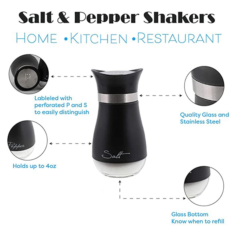 2Pcs Boca za začine od nehrđajućeg čelika Kuhinjski pribor Alati za roštilj Posuda za začine za čili MSG Boca za začine za slanu posudu