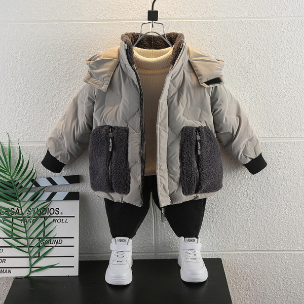 Geaca de iarna pentru baieti - cu gluga