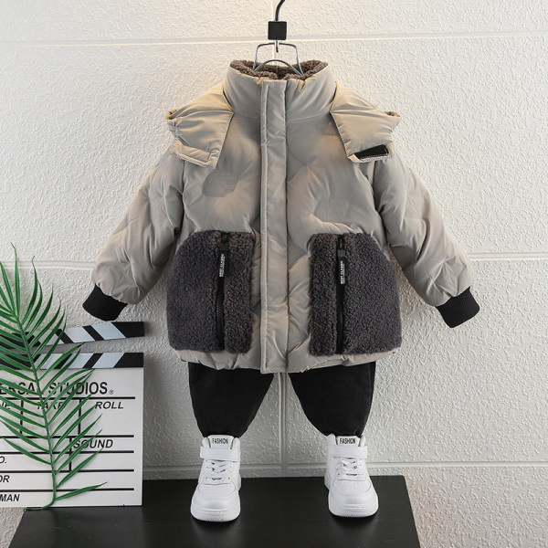 Geaca de iarna pentru baieti - cu gluga