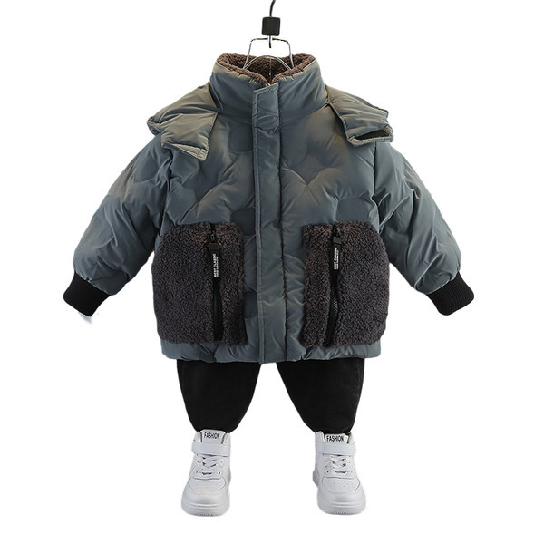 Geaca de iarna pentru baieti - cu gluga